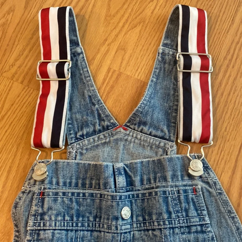 Tommy Hilfiger overalls vintage 2002 red whit blue straps. - Picture 2 of 6